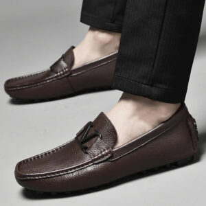 Elevator Sneakers: Soft Leather Men's Loafers