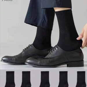 12 Pairs Mens Long Black Socks