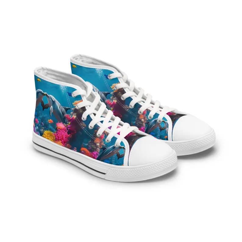 Ocean Boots Dolphin Sneakers Womens High Top 1