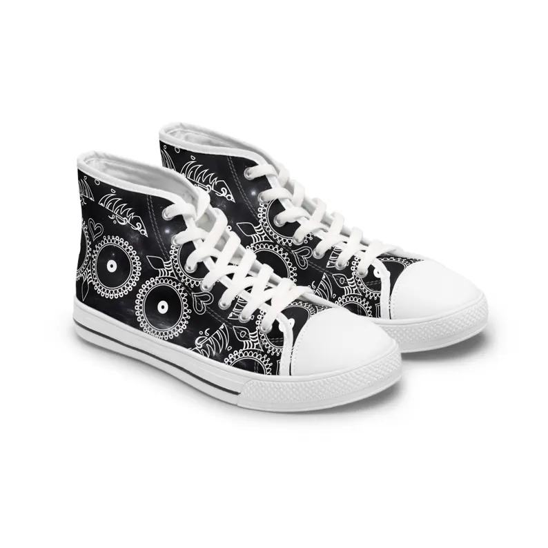 Skulls Women's High Top Sneakers